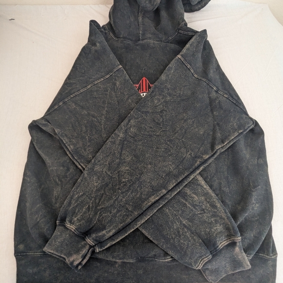 North Shore Hawaii Subtle Acid Wash Hoodie and Bold Colored Logo on Back Medium - Picture 6 of 8